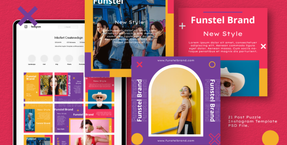 Шаблон для соцсетей на тему графика