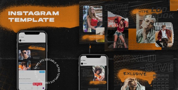 Шаблон для соцсетей на тему графика