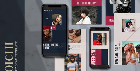 Шаблон для соцсетей на тему графика