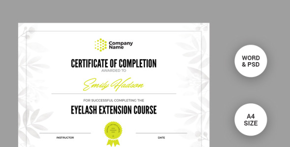 Шаблон сертификата на тему графика