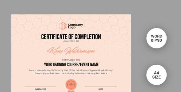 Шаблон сертификата на тему графика