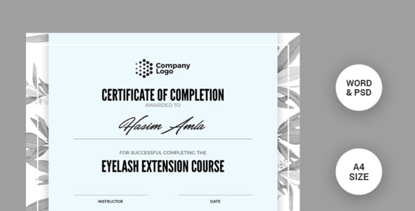 Шаблон сертификата на тему графика