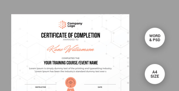 Шаблон сертификата на тему графика