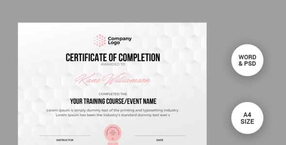 Шаблон сертификата на тему графика