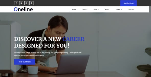 job portal bootstrap theme шаблон веб сайта