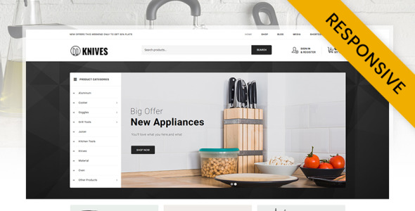 магазин кухонных принадлежностей woocommerce theme