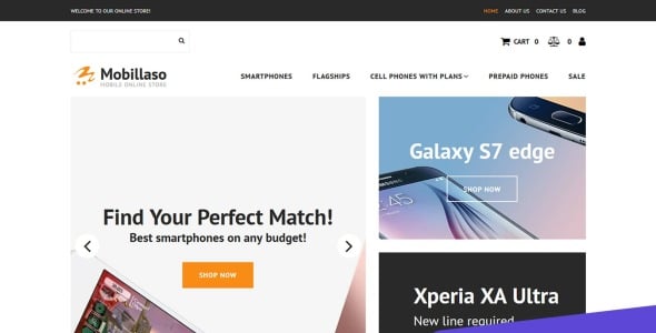 Mobile Store MotoCMS Ecommerce Template