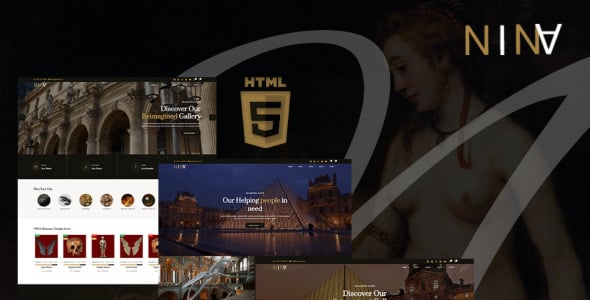 шаблон сайта художественной галереи, музея и выставки html5