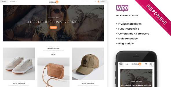 модный магазин отзывчивая тема woocommerce