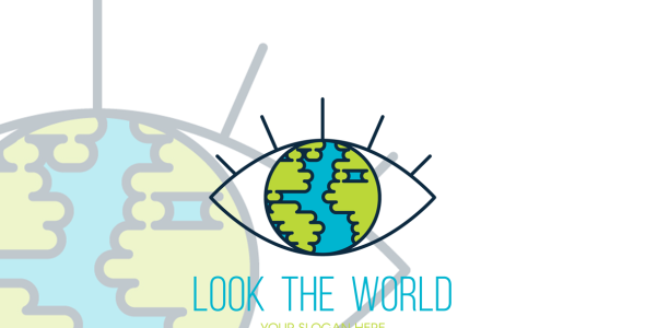 Шаблон логотипа на тему графика