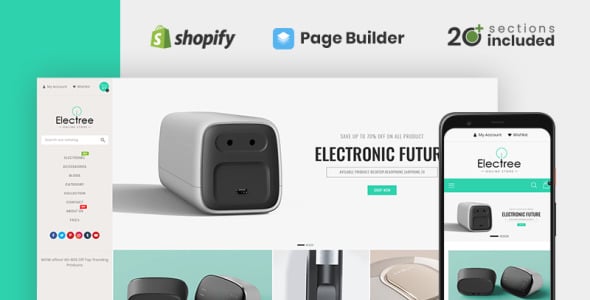 Electree Unique Electronics Store Shopify Theme