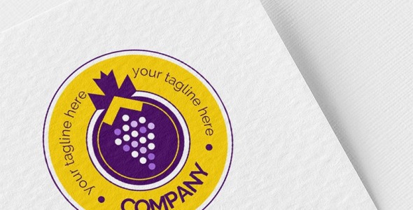 Шаблон логотипа на тему графика