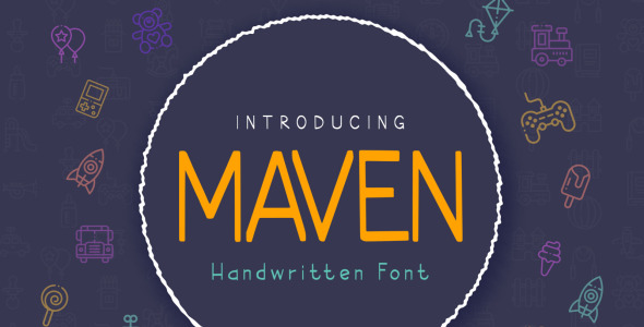 Шрифт на тему графика