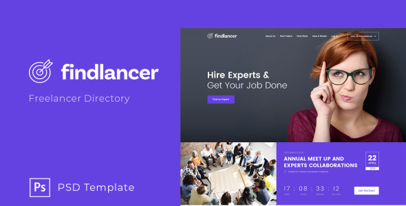 PSD шаблон на тему графика