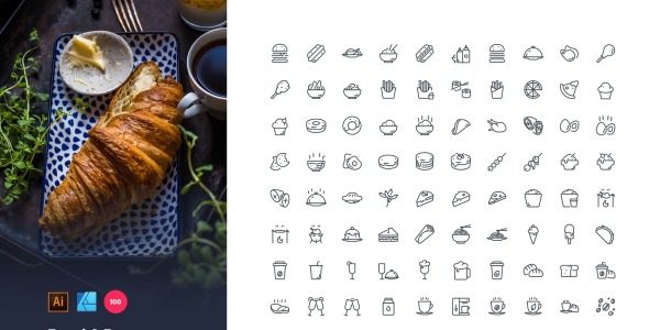 Набор иконок на тему графика