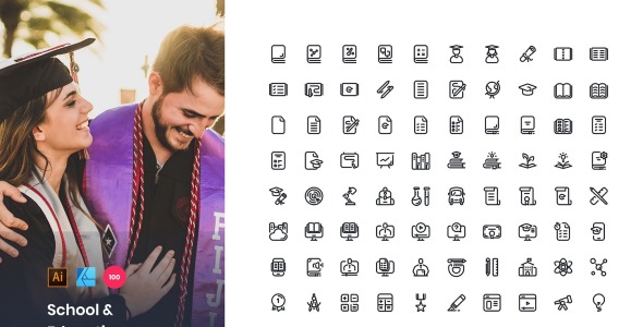Набор иконок на тему графика