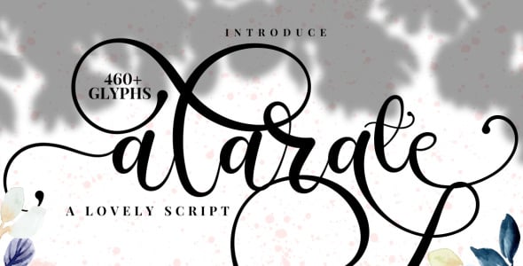 Шрифт на тему графика