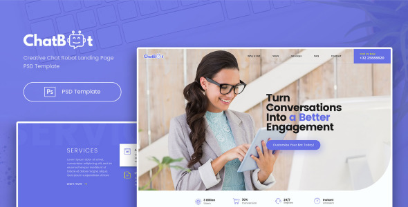 PSD шаблон на тему графика