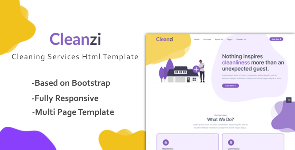 Cleaning Service Html Website Template