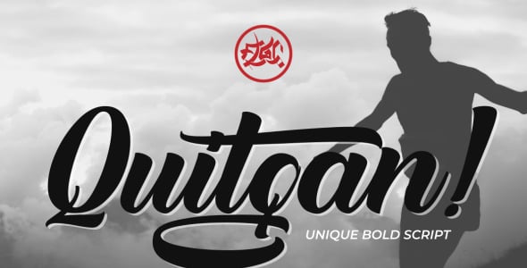 Шрифт на тему графика