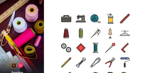 Набор иконок на тему графика