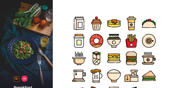 Набор иконок на тему графика