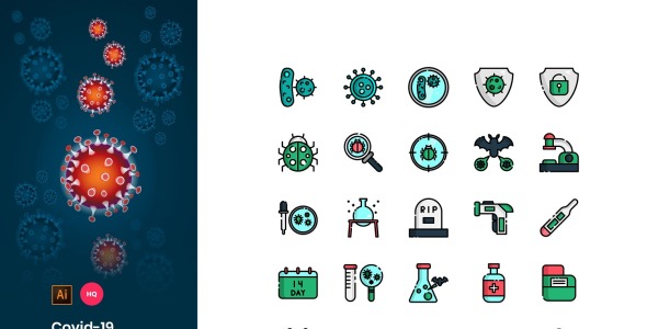 Набор иконок на тему графика