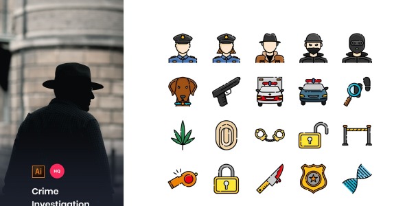 Набор иконок на тему графика