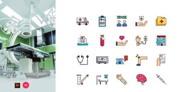 Набор иконок на тему графика