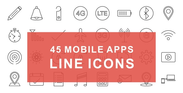 Набор иконок на тему графика