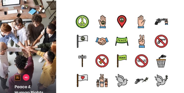 Набор иконок на тему графика