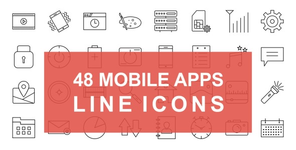 Набор иконок на тему графика