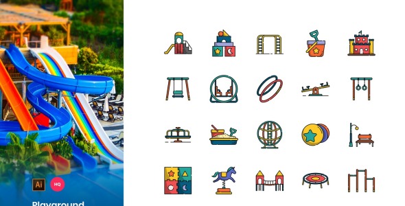 Набор иконок на тему графика