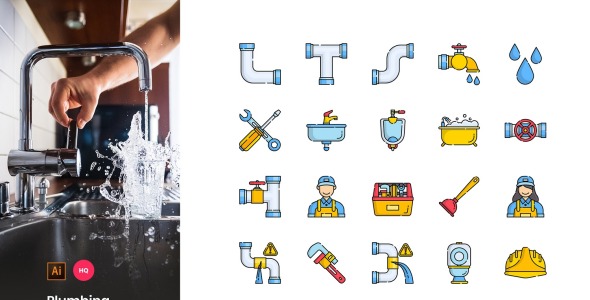 Набор иконок на тему графика