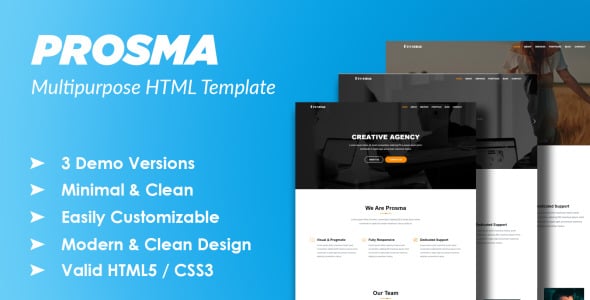 Creative Multipurpose HTML Landing Page Template