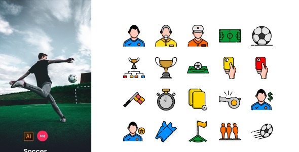 Набор иконок на тему графика