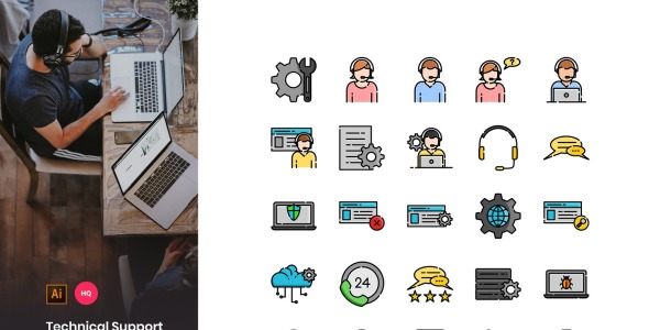 Набор иконок на тему графика