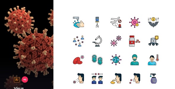 Набор иконок на тему графика