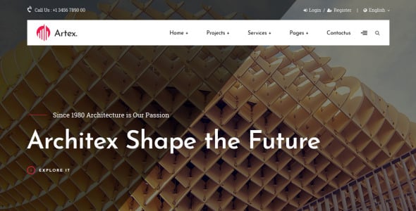 архитектура и строительство шаблон joomla