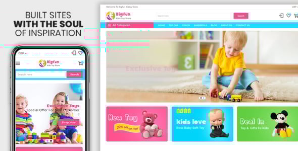 детский магазин игрушек shopify тема