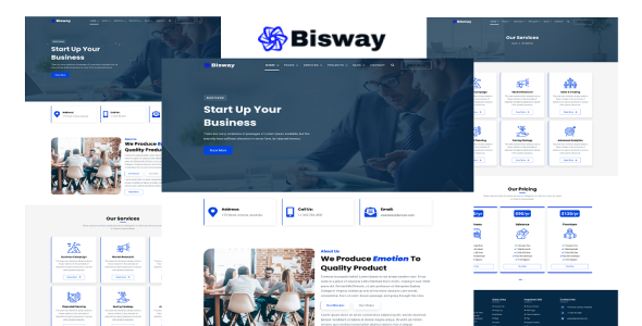 шаблон делового и корпоративного сайта html5