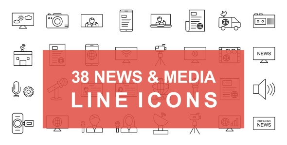 Набор иконок на тему графика