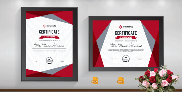 Шаблон сертификата на тему графика