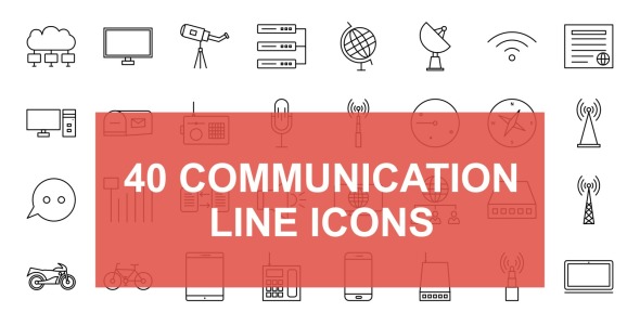 Набор иконок на тему графика