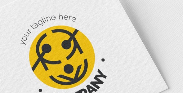 Шаблон логотипа на тему графика