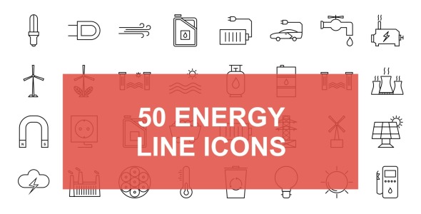 Набор иконок на тему графика