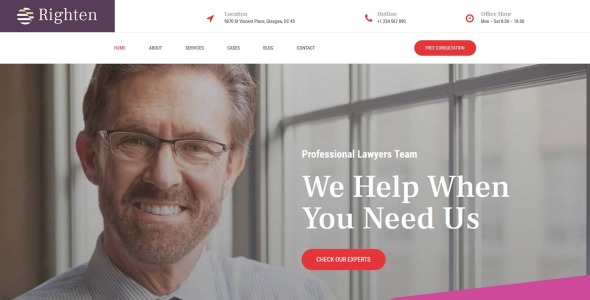 юридическая фирма moto cms 3 шаблон