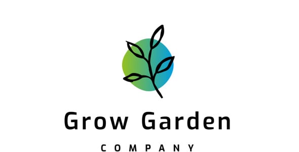 Шаблон логотипа на тему графика