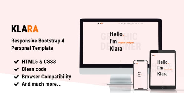 адаптивный bootstrap 4 портфолио одностраничный шаблон сайта