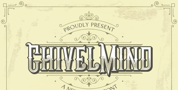 Шрифт на тему графика